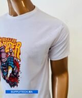 T-shirt blanc de Sublimation en Polycoton 200G – Image 6