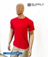 T-shirts Rouge essentiel coton unisexe - manches courtes