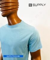 T-shirts bleu ciel essentiel coton unisexe - manches courtes – Image 5