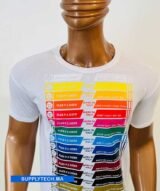 T-shirt blanc col rond regent– unisex manches courtes – Image 3