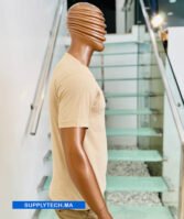 T-shirt beige essentiel – unisex manches courtes – Image 2