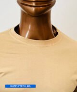 T-shirt beige essentiel – unisex manches courtes – Image 4
