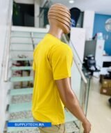 T-shirts jaune essentiel coton unisexe - manches courtes – Image 5