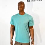 T-shirt Bleu turquoise de Sublimation Sportif en Polycoton