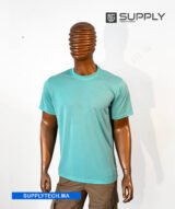 T-shirt Bleu turquoise de Sublimation Sportif en Polycoton