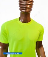 T-shirt Jaune fluo de Sublimation Sportif en Polycoton – Image 3