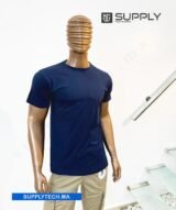 T-shirts bleu marine essentiel coton unisexe - manches courtes – Image 3