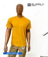 T-shirts moutarde essentiel coton unisexe - manches courtes