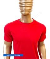 T-shirts Rouge essentiel coton unisexe - manches courtes – Image 3