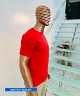 T-shirts Rouge essentiel coton unisexe - manches courtes – Image 2