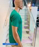 T-shirts vert essentiel coton unisexe - manches courtes – Image 2