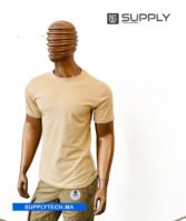T-shirt beige essentiel – unisex manches courtes – Image 5