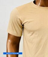 T-shirt beige essentiel – unisex manches courtes – Image 3