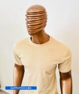 T-shirt beige essentiel – unisex manches courtes – Image 6