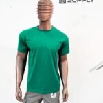 T-shirts vert essentiel coton unisexe - manches courtes