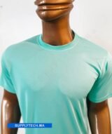 T-shirt Bleu turquoise de Sublimation Sportif en Polycoton – Image 4