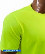 T-shirt Jaune fluo de Sublimation Sportif en Polycoton – Image 5