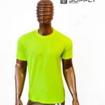 T-shirt Jaune fluo de Sublimation Sportif en Polycoton