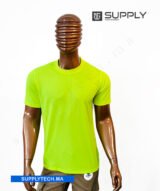 T-shirt Jaune fluo de Sublimation Sportif en Polycoton