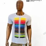 T-shirt blanc col rond regent– unisex manches courtes