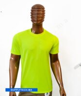 T-shirt Jaune fluo de Sublimation Sportif en Polycoton – Image 6