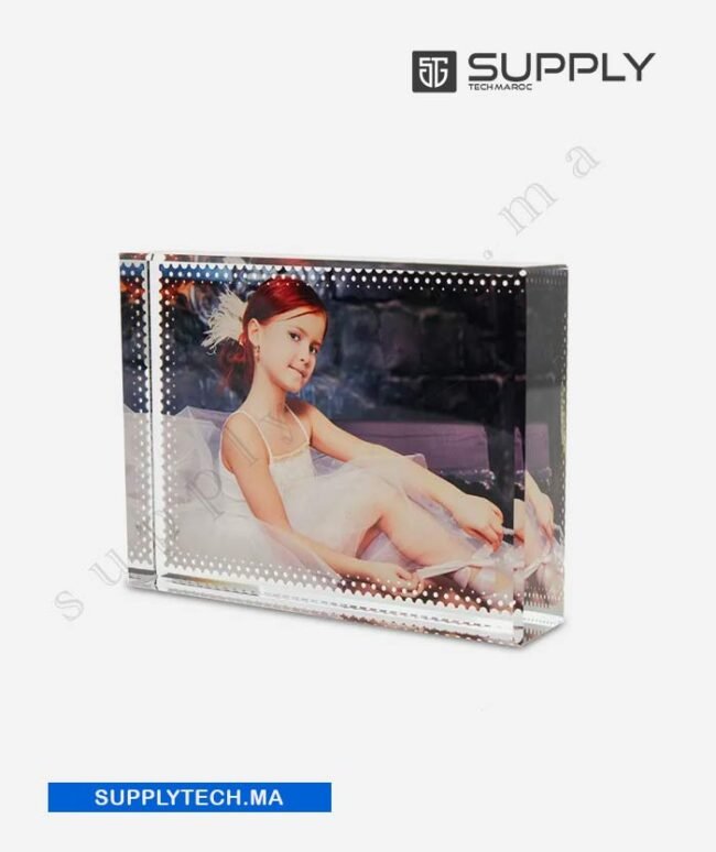 BSJ01===trophé-subli Petit Trophée rectangulaire en Cristal pour Sublimation- BSJ01 – Image 3