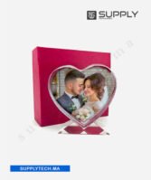 Trophée Cœur BXP13 en Cristal pour Sublimation