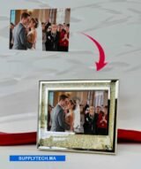 Cadre Photo 13x18 cm de Mariage Éclatant avec Fleur Blanche – Image 2