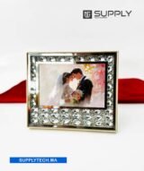 Cadre Photo de Mariage 10x15 cm Bijoux Argentés