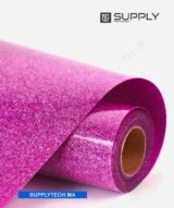 Flex rose fuchsia effet Pailleté pour Textiles - Glitter Thermocollant