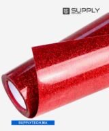 Flex rouge effet Pailleté pour Textiles - Glitter Thermocollant – Image 4