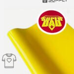 Flex Velours jaune pour Marquage Textile