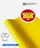 Flex Velours jaune pour Marquage Textile