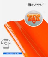 Flex Velours orange pour Marquage Textile