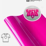 Flex Velours rose foncé pour Marquage Textile