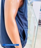 Gilet Imperméable bleu marine Unisexe – intérieure polaire – Image 4