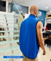 Gilet Imperméable bleu roi Unisexe – intérieure polaire – Image 2