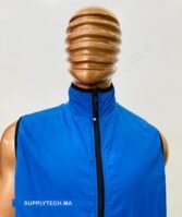 Gilet Imperméable bleu roi Unisexe – intérieure polaire – Image 3