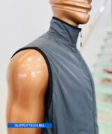 Gilet Imperméable gris foncé Unisexe – intérieure polaire – Image 5