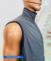 Gilet Imperméable gris foncé Unisexe – intérieure polaire – Image 5