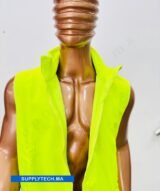Gilet Imperméable jaune fluo Unisexe – intérieure polaire – Image 4