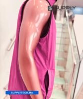 Gilet Imperméable rose claire Unisexe – intérieure polaire – Image 5