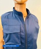 Gilets de travail Bleu marine sans manches multipoches – Image 5