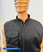 Gilets de travail Noir sans manches multipoches – Image 3