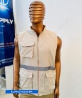 Gilets de travail Beige sans manches multipoches – Image 5