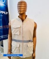 Gilets de travail Beige sans manches multipoches – Image 5