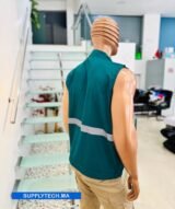 Gilets de travail vert sans manches multipoches – Image 2