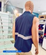 Gilets de travail Bleu marine sans manches multipoches – Image 2