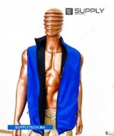 Gilet Imperméable bleu roi Unisexe – intérieure polaire – Image 5