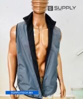 Gilet Imperméable gris foncé Unisexe – intérieure polaire – Image 3